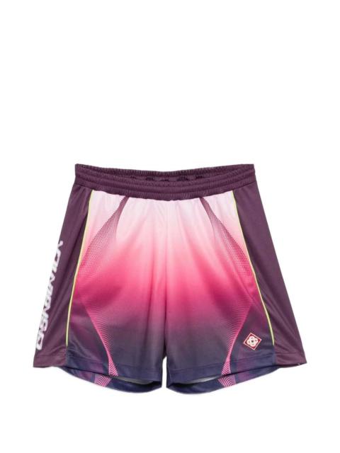 CASABLANCA Casablanca Men Aubergine Faded Shorts