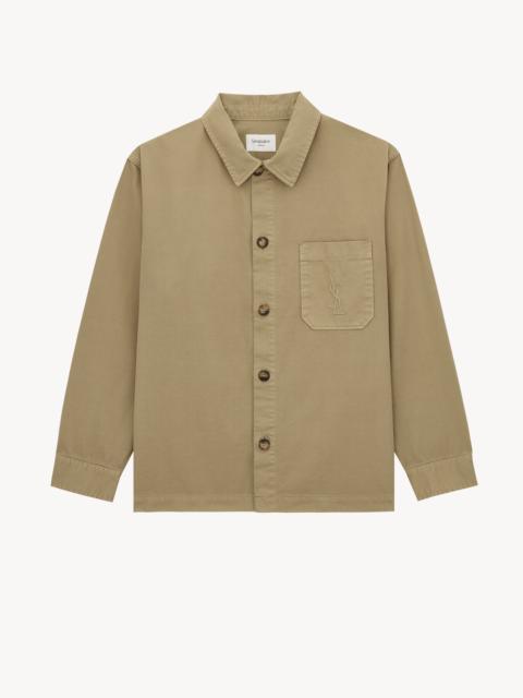 SAINT LAURENT CASSANDRE OVERSHIRT IN COTTON