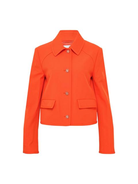 MSGM Giacca Cropped Jacket With Flap Pocket