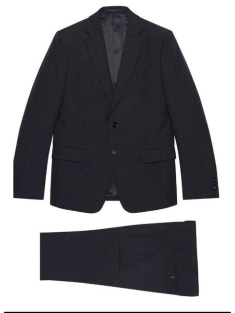 GUCCI Gucci Double G Blue Single Breasted Suit