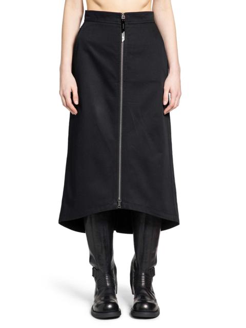 Moncler Ee72 Cotton Gabardine Midi Skirt