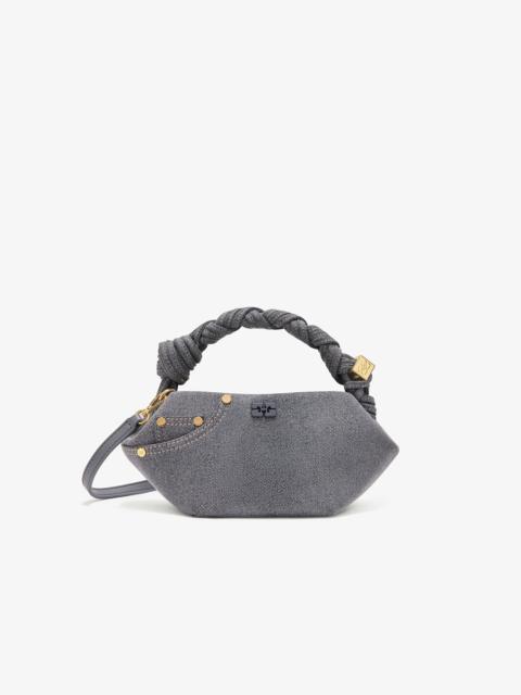 GANNI WASHED GREY MINI BOU BAG