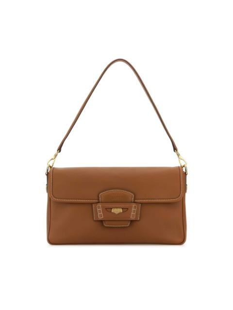 Miu Miu Miu Miu Caramel Leather Penny Shoulder Bag