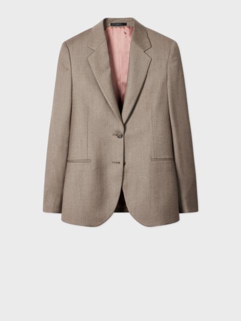 Paul Smith Women's Grey Wool-Cashmere Flannel Blazer