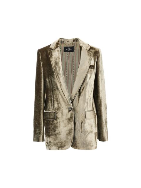 Etro Etro Women Velvet Single-Breasted Jacket