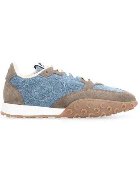 Marine Serre REGENERATED MOIRE LOW-TOP SNEAKERS (WOMEN'S)