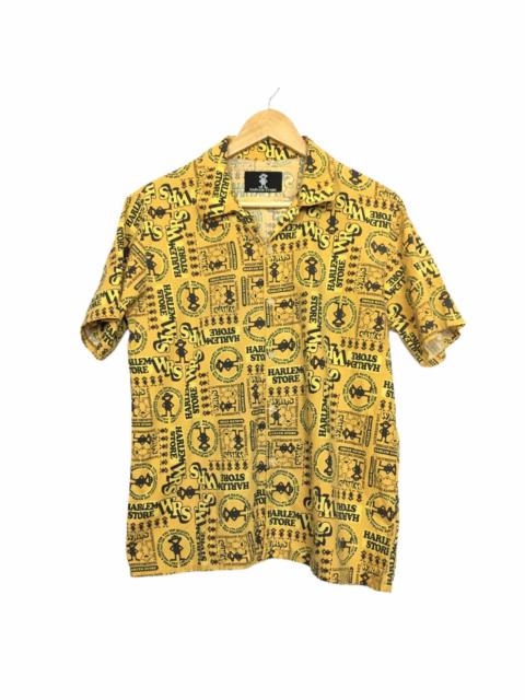 Other Designers Other - Harlem Store All Over Print Button Front Shirt
