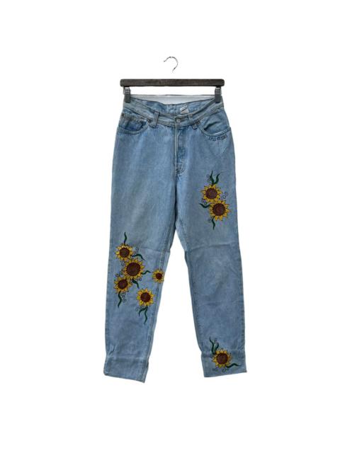 Levi's VINTAGE LEVI’S JEANS DENIM FULL PRINT SUN FLOWERS