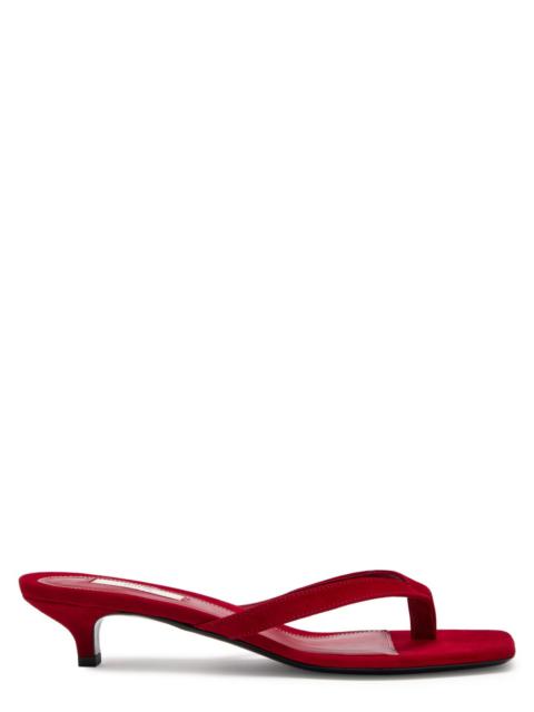 Toteme 40 Suede Thong Sandals