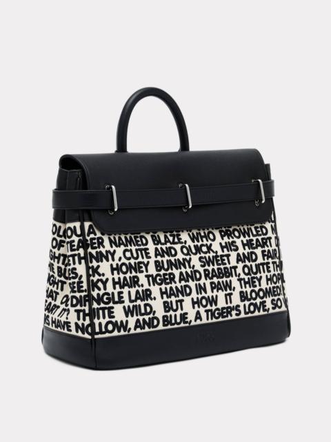 KENZO 'KENZO Holdall' bag in canvas and leather