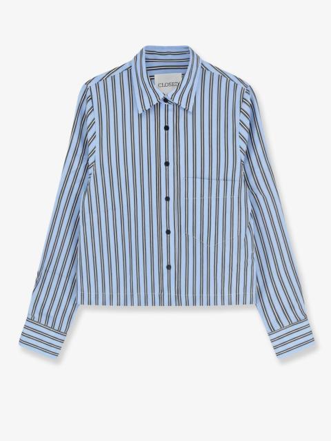 CLOSED Closed Classic Cropped Shirt Blue Women