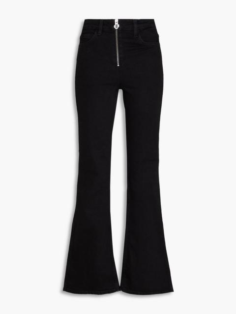 maje High-rise flared jeans