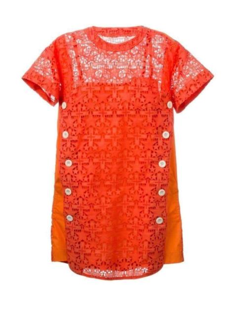 sacai Lace Trim Sangallo Dress