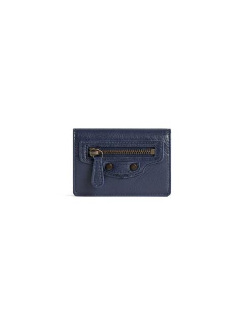 BALENCIAGA Women's Le City Mini Wallet in Dark Maree