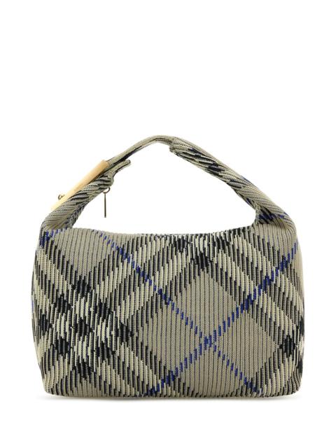 Burberry Embroidered nylon medium Peg handbag