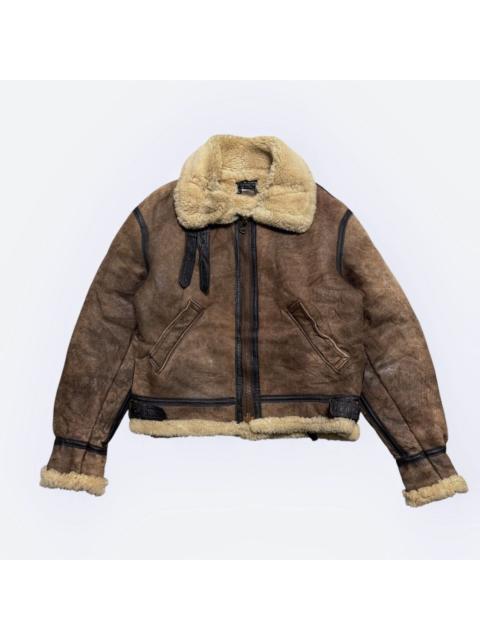 Other Designers Vintage 80s Avirex Scovill Zipper Sheepskin Mouton B3 Jacket