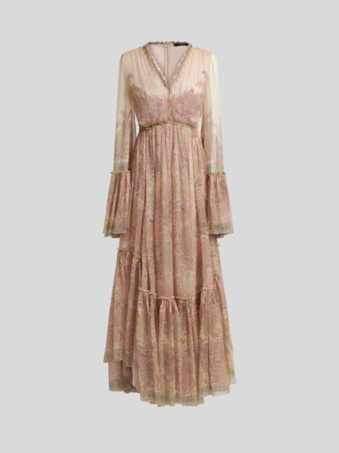 Etro LONG PRINTED SILK DRESS
