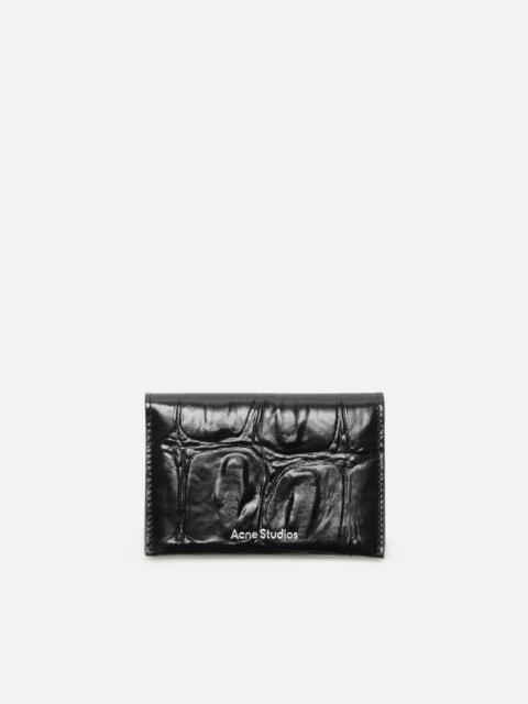 Acne Studios Folded leather wallet - Black
