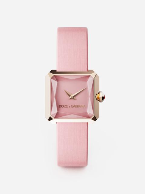 Dolce & Gabbana Gold watch with silk strap