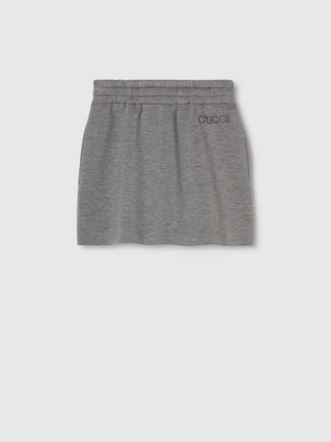 GUCCI Viscose jersey mini skirt