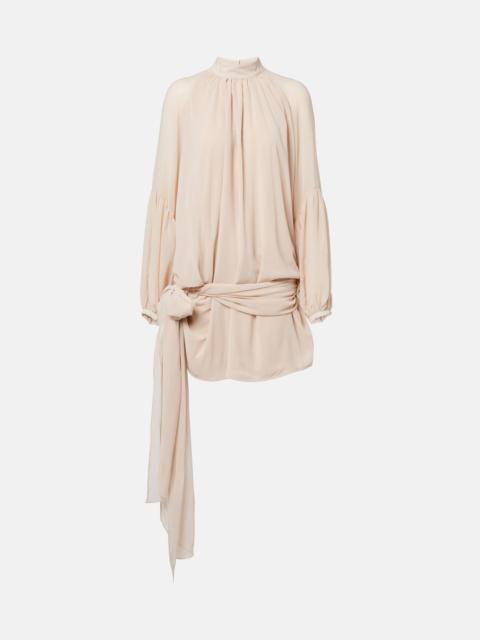 ROTATE Tasha chiffon minidress