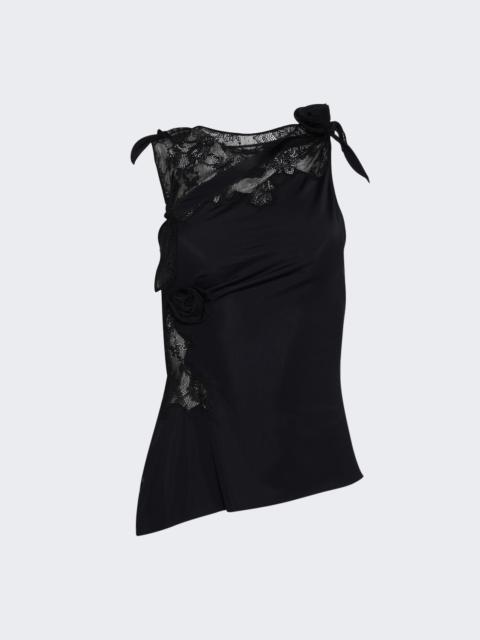COPERNI Lace Flower Top Black