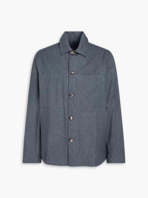 FRESCOBOL CARIOCA Herringbone cotton and cashmere-blend jacket