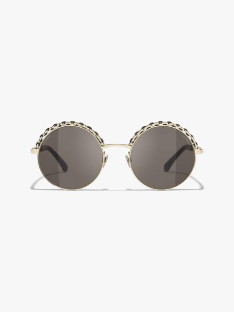 CHANEL Round Sunglasses
