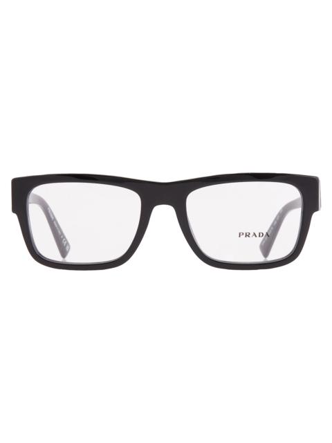 Prada Open Box - Prada Demo Square Men's Eyeglasses PR 15YV 1AB1O1 54
