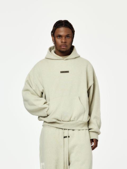 ESSENTIALS CLASSIC FIT FLEECE HOODIE (HEATHER STONE)