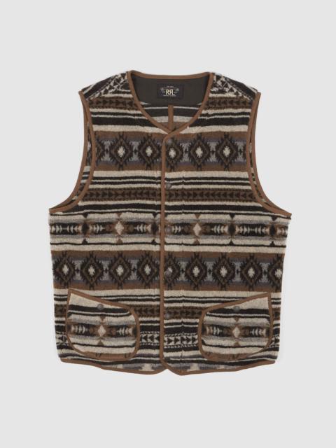 RRL by Ralph Lauren Double RL Jacquard Pile Fleece Vest