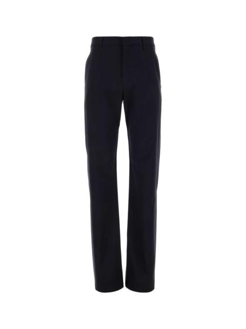 Givenchy Givenchy Men Navy Blue Stretch Wool Blend Pant