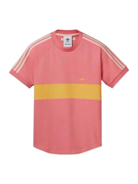 adidas adidas x Wales Bonner T-Shirt 'Pink Yellow' HL8746