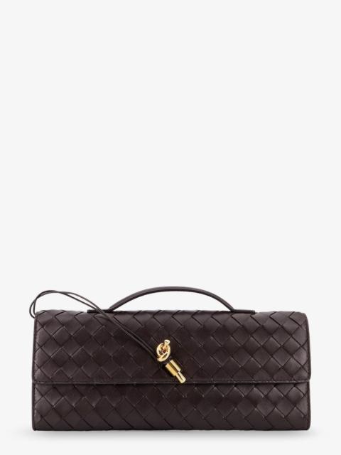 Bottega Veneta Bottega Veneta Andiamo Leather Clutch With Intrecciato Motif