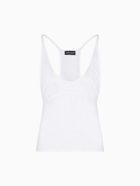 GIORGIO ARMANI VISCOSE JERSEY TOP