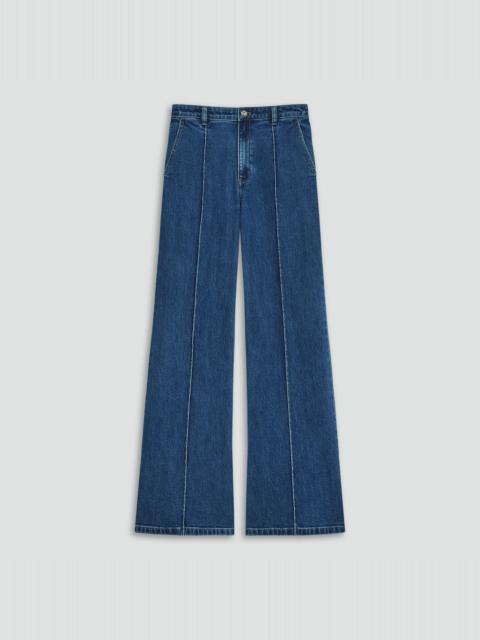 Theory Fluid Flare Jean in Essential Denim