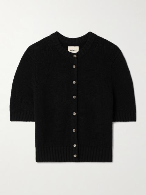 KHAITE Nora Cropped Cashmere Cardigan