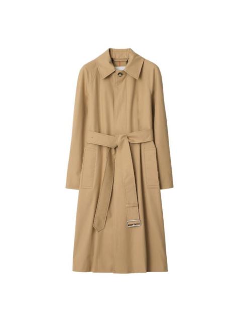 Burberry Burberry Long Gabardine Belted Car Coat