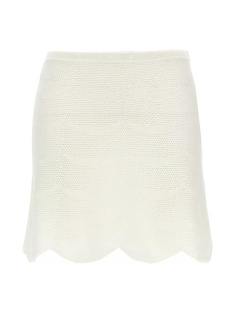 TOM FORD Crochet mini skirt