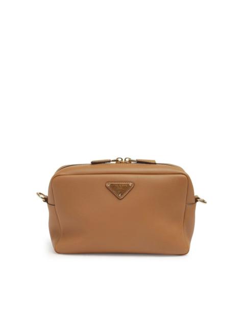 triangle-logo shoulder bag