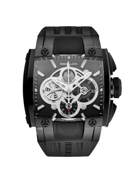 Rebellion - Rebellion Re1 Chronograph Automatic Black Dial Men's Watch RB.RE1.CH.ST