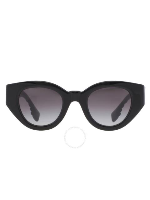 Burberry Burberry Meadow Grey Gradient Oval Ladies Sunglasses BE4390 30018G 47