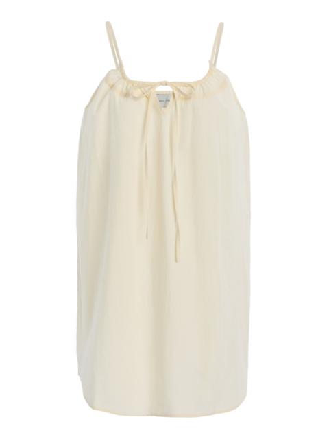 DEIJI STUDIOS Organic Cotton Poplin Mini Dress ivory