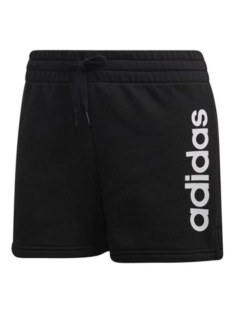 adidas (WMNS) adidas Essentials Linear Logo Shorts 'Black White' DP2393