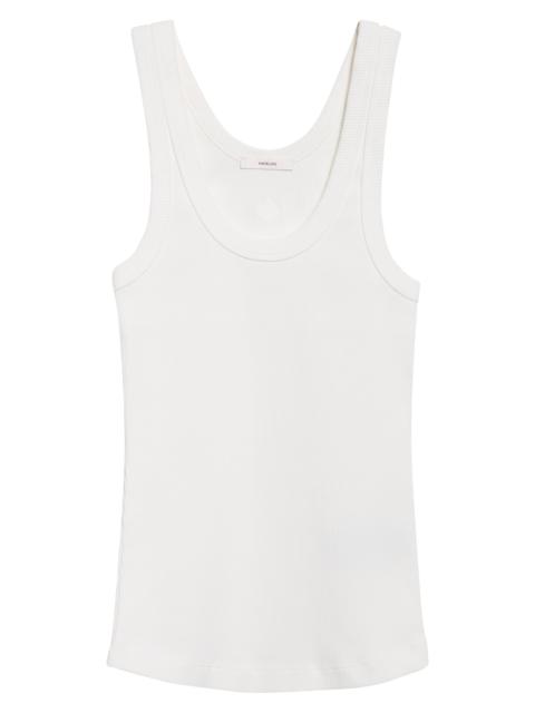 HAIKURE Haikure Gem Rib Cotton Tank in Off White at Nordstrom