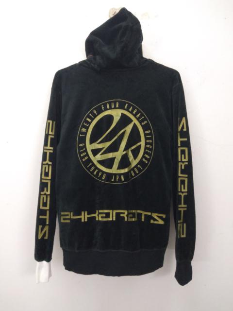 Other Designers Japanese Brand - 24karat gold digger Velvet sweater