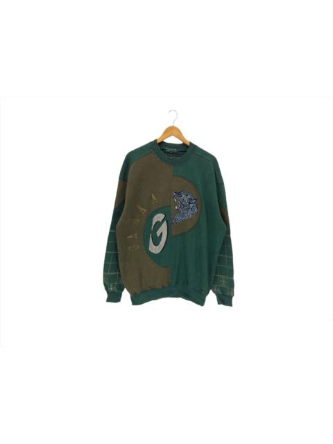 Other Designers Japanese Brand Garaa Cheetah Big Logo Sweatshirt