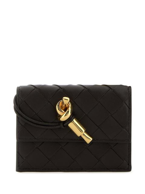 Bottega Veneta Bottega Veneta Women Dark Brown Nappa Leather Andiamo Card Holder