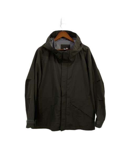 Lemaire Lemaire X Uniqlo Waterproof Jacket Olive Color with Hoodies