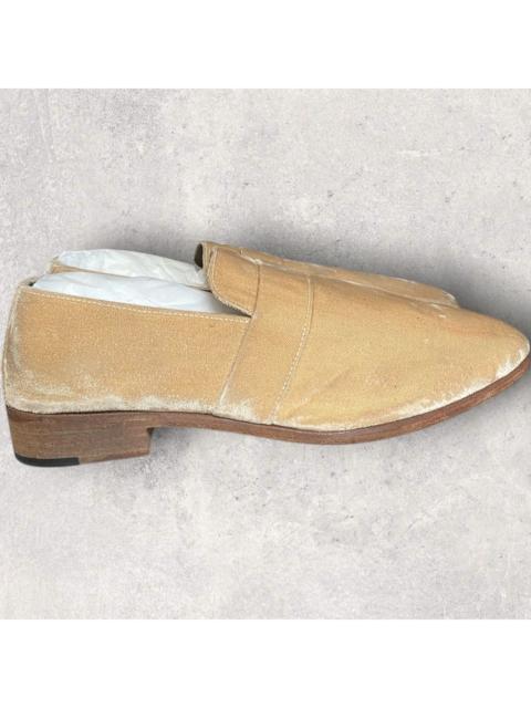 UNDERCOVER AW13 “Psycho Killer” Talking Head Gold Velvet Loafer